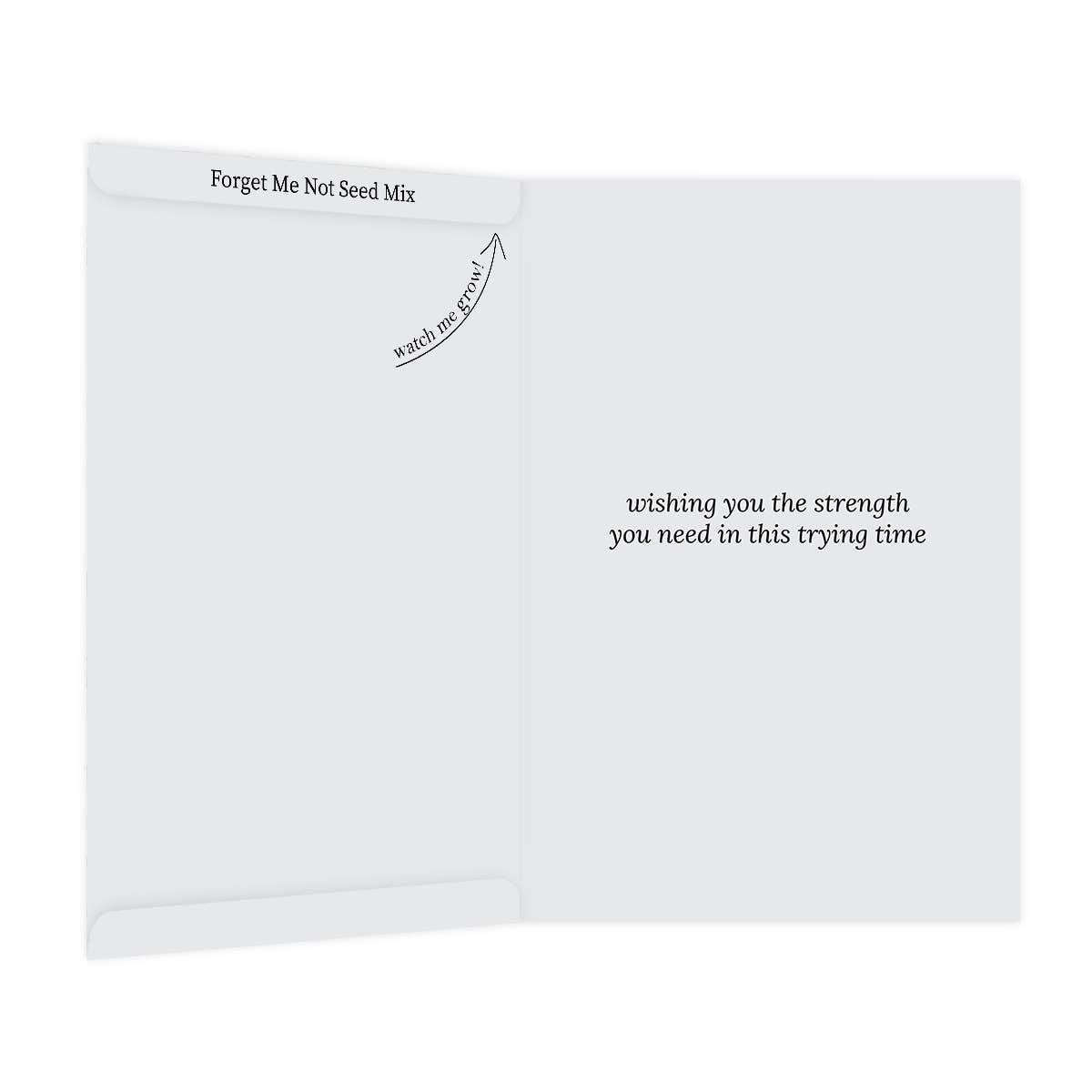 Forget-Me-Not Seed Sympathy Card