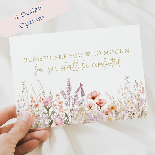 Blessed Are You Who Mourn Card