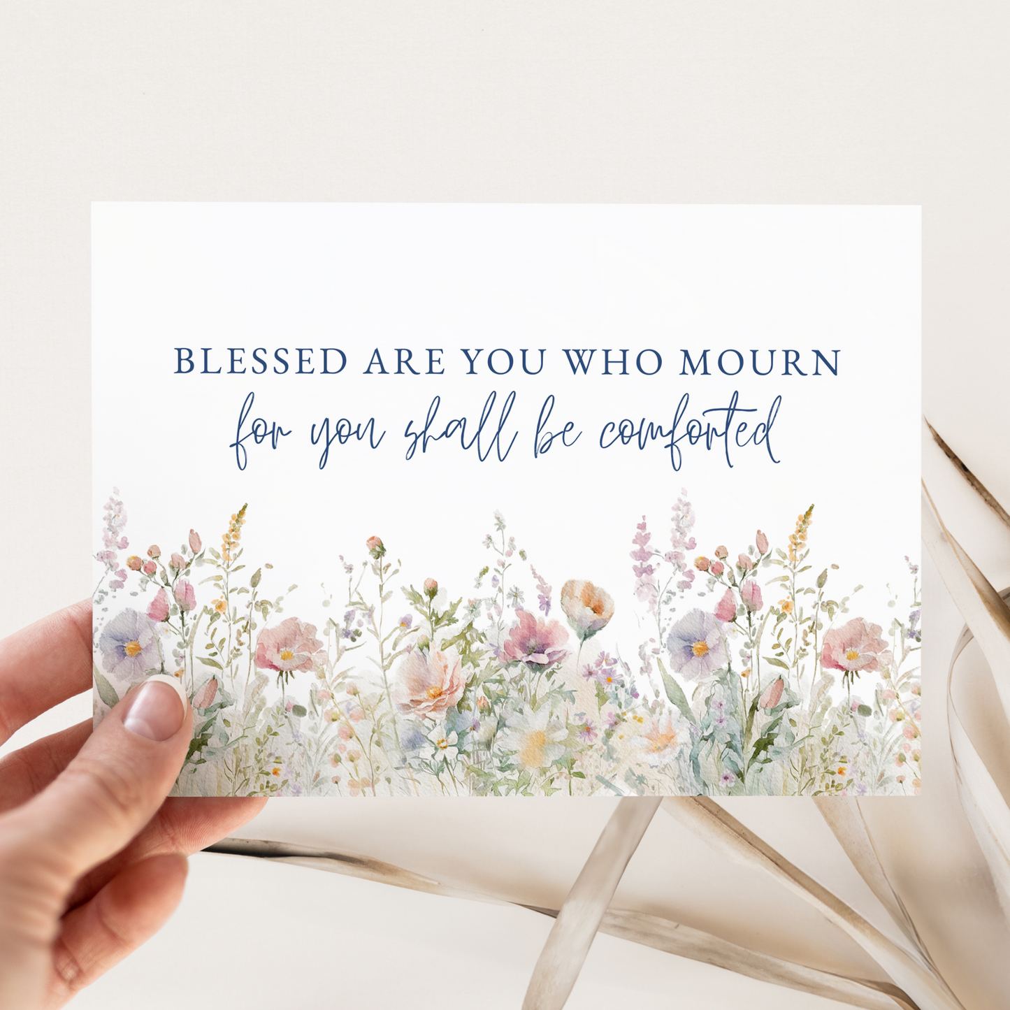Blessed Are You Who Mourn Card