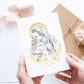 Mary Holding Baby in Heaven Print